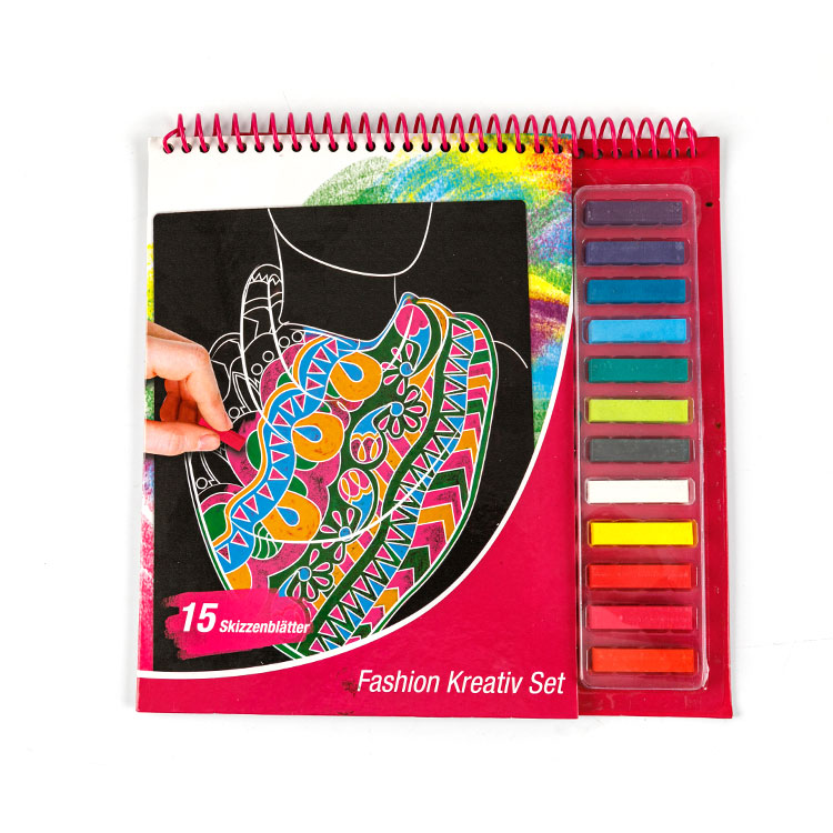 Sketch Book - Spiral Book na may Crayon NK